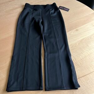 Betsey Johnson Black Performance Track Pants -Sz M EUC